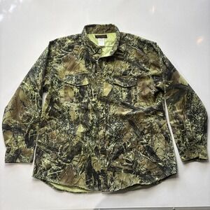 True Timber Camo Long Sleeve Shirt Mens XXL Pockets Button Down
